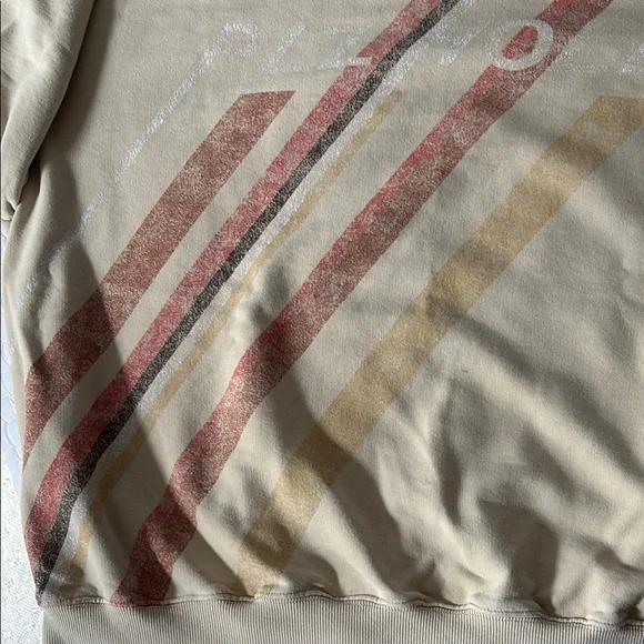 Offline by Aerie Crewneck Sweater with Stripes, says “PLZ HOLD” - Picture 3 of 8